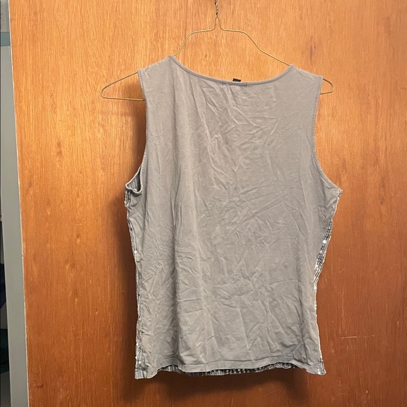 George Silver Sequin Tank Top - Picture 2 of 7